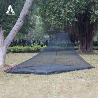 Moustiquaire trapézoïdale extérieure pour double pique-nique de camping et de randonnée coupe-vent et anti-insectes