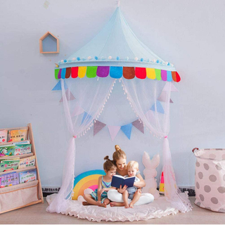 Auvent de lit de bébé de princesse pour des moustiquaires de tente de jeu suspendues par dôme d'enfants